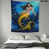 Underwater Serenity Dreamy Portrait Tapestry Fashion Print Wallmounted Christmas Gift Background Cloth Atmospheric Background Cloth