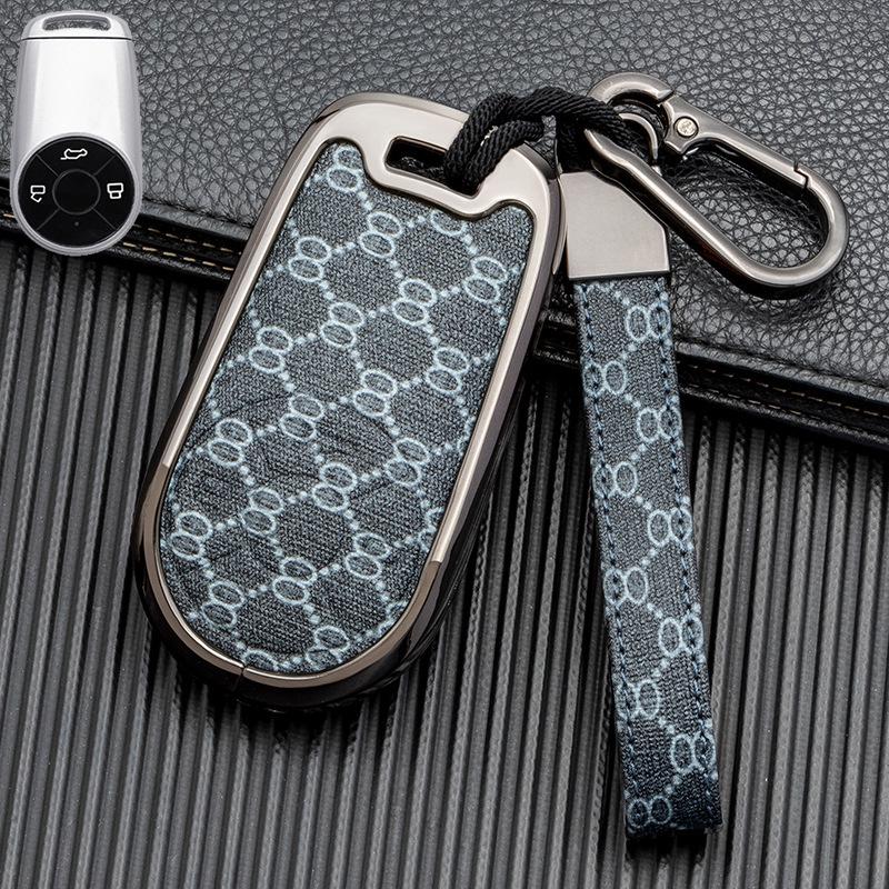 Double-Sided Leather Key Case for ORA Good Cat GT & Lightning Cat - Full Coverage, No Signal Block