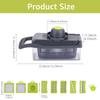 8 In 1 Multi-Functional Vegetable Cutter Household Potato Slicer Kitchen Radish Grater Slicer Kitchen Home Fruit Vegetable Tool