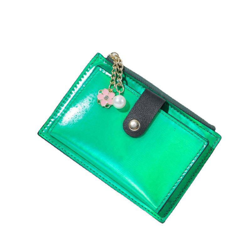 Multi-functional Card Holder & Zipper Coin Purse with Custom Logo & Multi-Card Slots, PU Material.