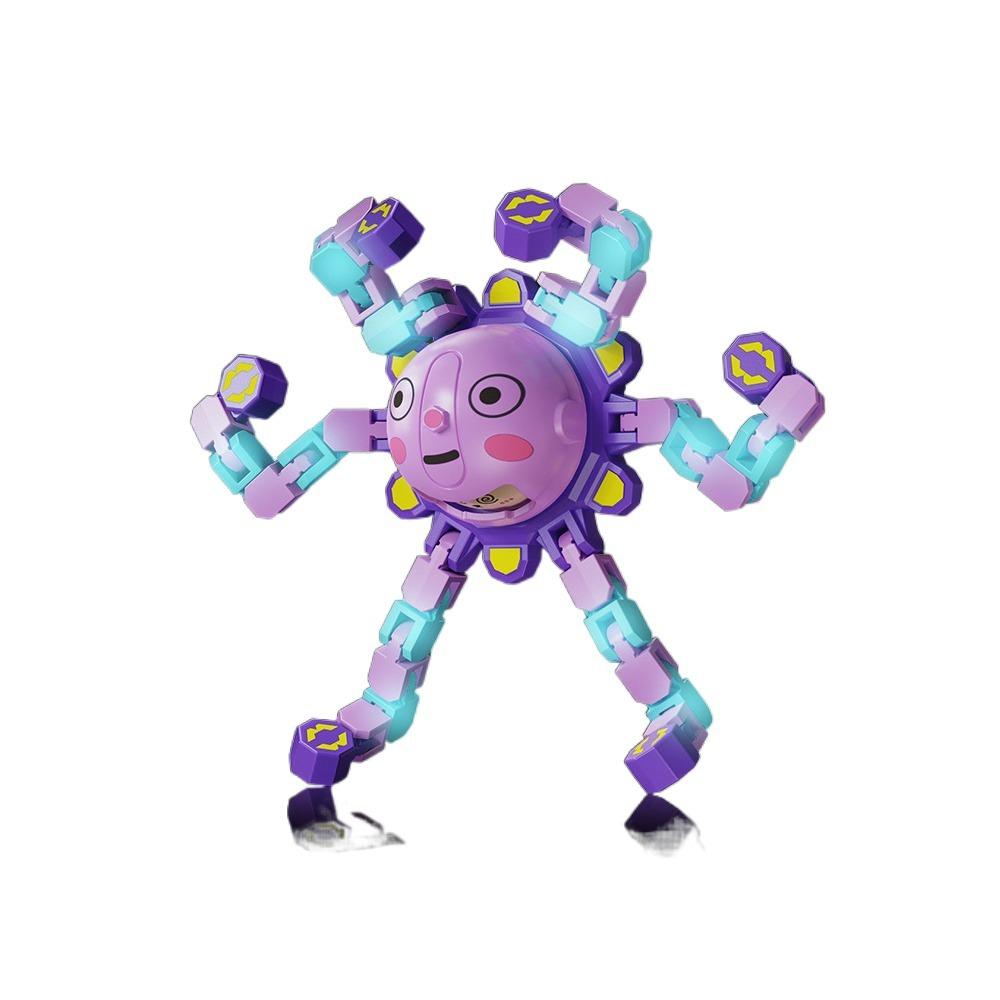 Plastics Fingertip Versatile Chain Face Changing Transformable Fidget Spinners  Party Favors