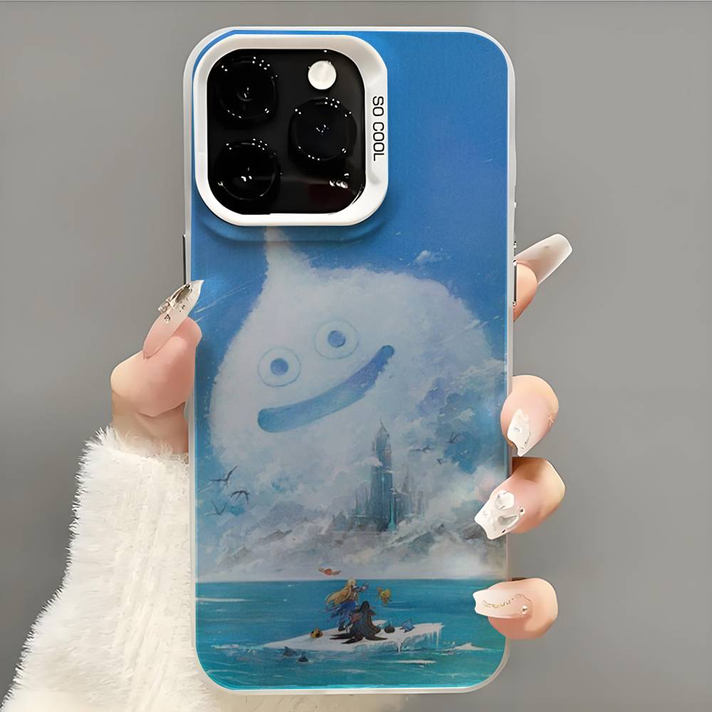 D-Dragon Quest Slime Phone Case Phone Case For iPhone 14 16 15 11 12 13 Pro Max Mini Plus Shockproof Cover