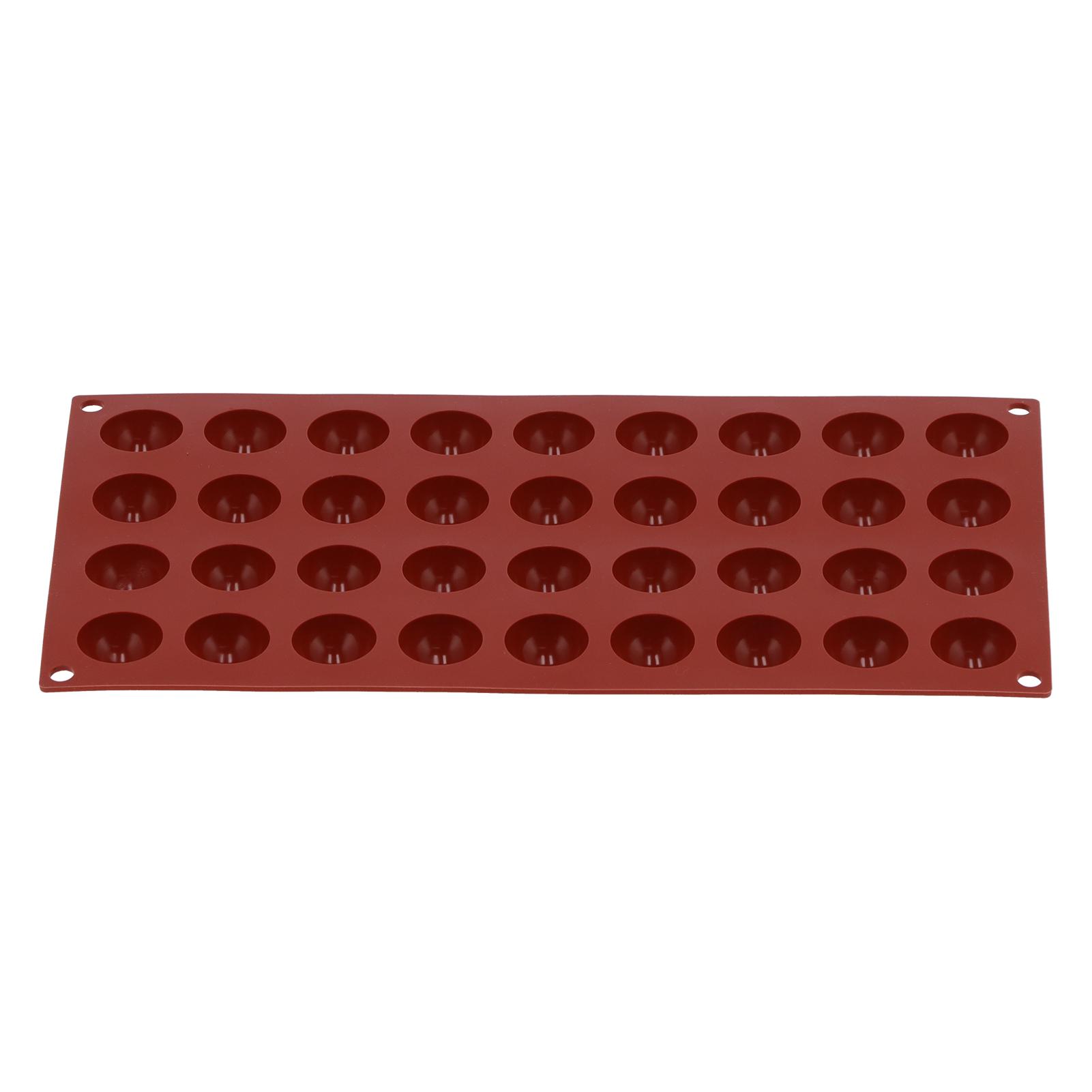 

Silicone Mold Food Grade SemiSpherical Cake Mold Tray for Chocolate Soap Home Kitchen(36 Hole )