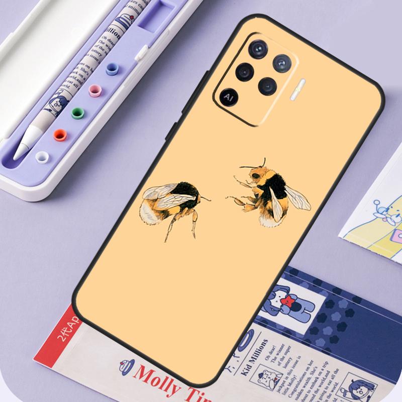 Bee Art For Oppo A96 A76 A16 A94 A74 A54 A15 A18 A38 A58 A78 A98 A40 A60 A80 A57 A17 A77 A5 Pro Case