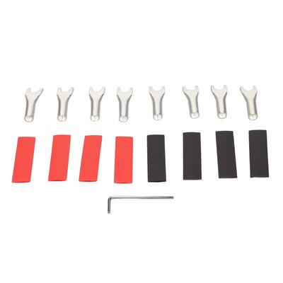 Speaker Y Spade Connector Silver Plated Pure Copper 45 Degree Fork Spade Connector for DIY Speaker