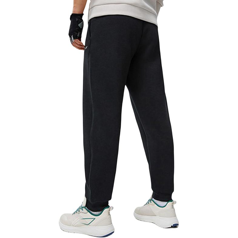 Li-Ning Fitness Series Warm Low Waist Knitted Sports Pants Men Bottoms AKLVB13-1