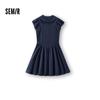 Semir Women's Sailor Collar Bow-knot A-line Dress