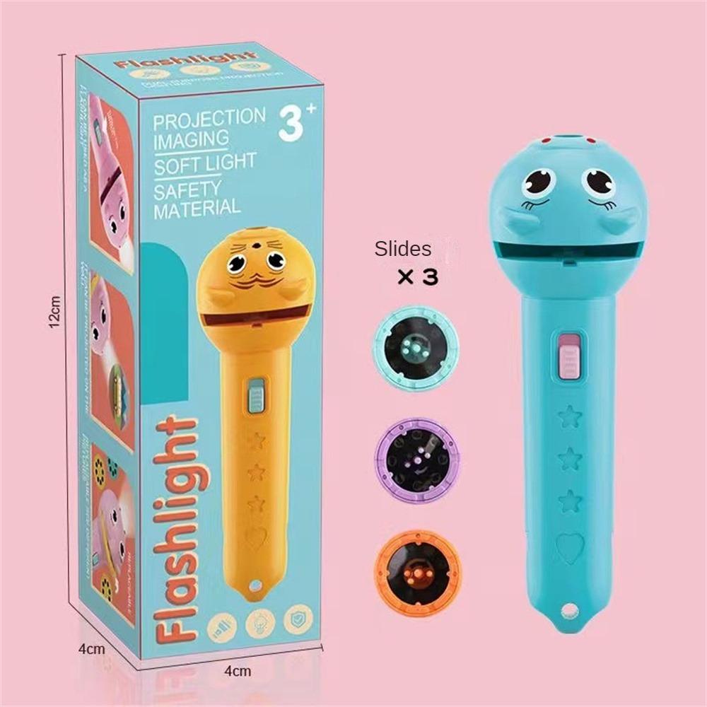 Flashlight Projector Torch Lamp Toy Cute Cartoon Creativity Toy Torch Lamp Flashlight Projector Toy Baby Sleeping Story Book