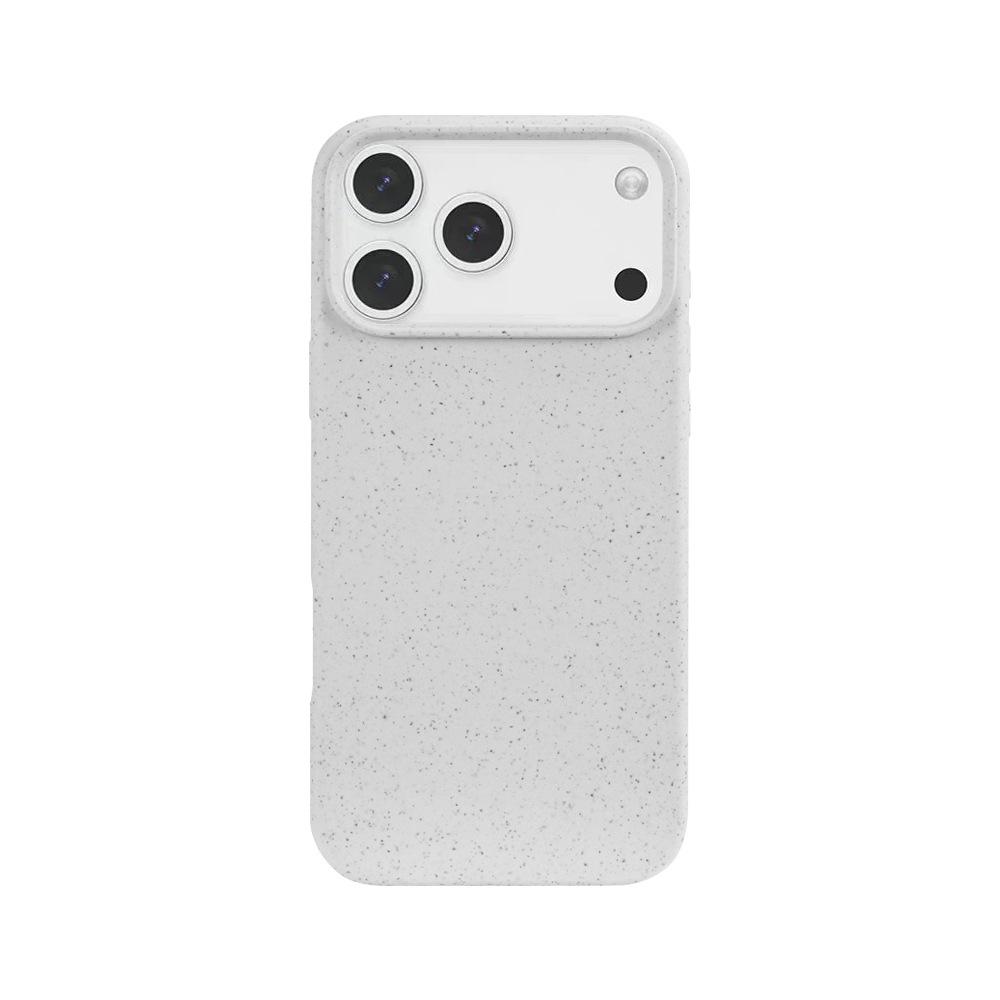 HMJ Colorful Phone Cover Tpu Wheat Straw Degradable Mobile Phone 100% Biodegradable Phone case for Iphone 17 Air Pro Max Opp Bag&For iPhone 16 белый