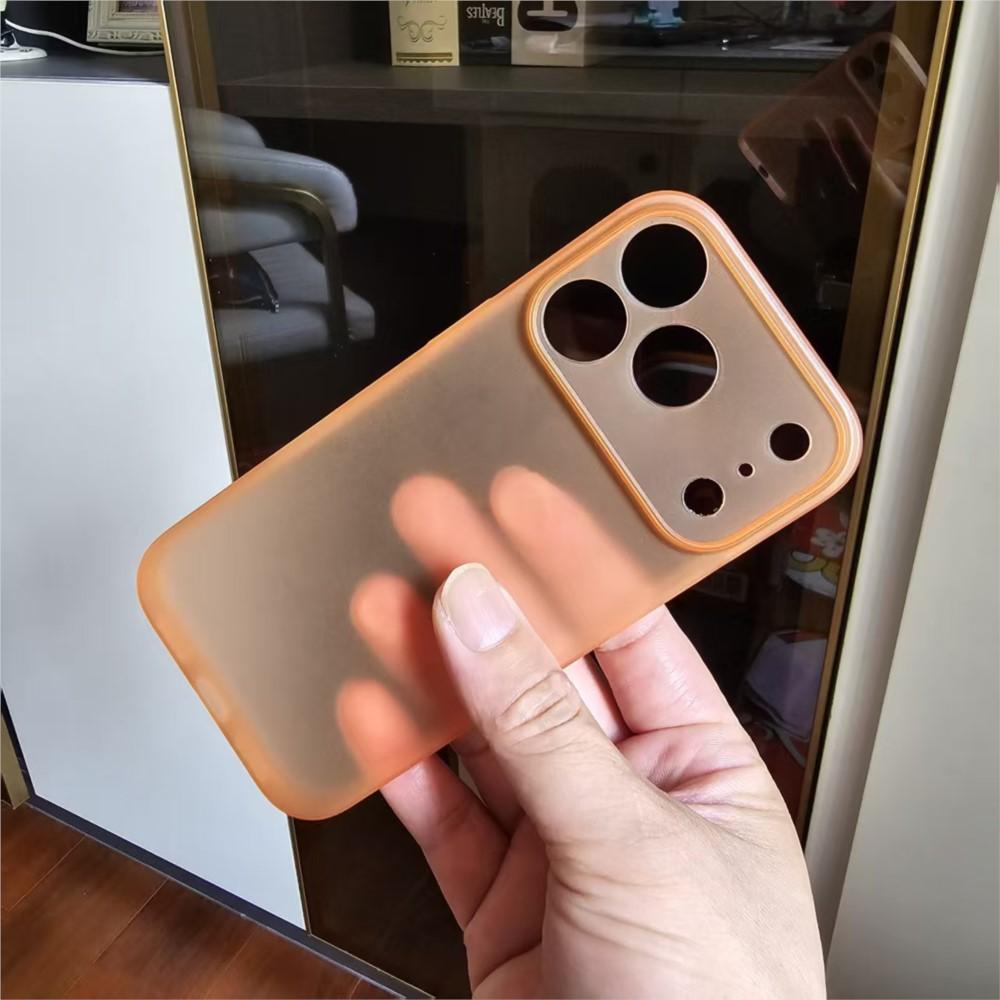 For Iphone 17 Pro Luxury Slim Ultra Thin Case For iPhone 17 Pro Max 17Pro 17ProMax Hard PC Cover Orange Invisible Case
