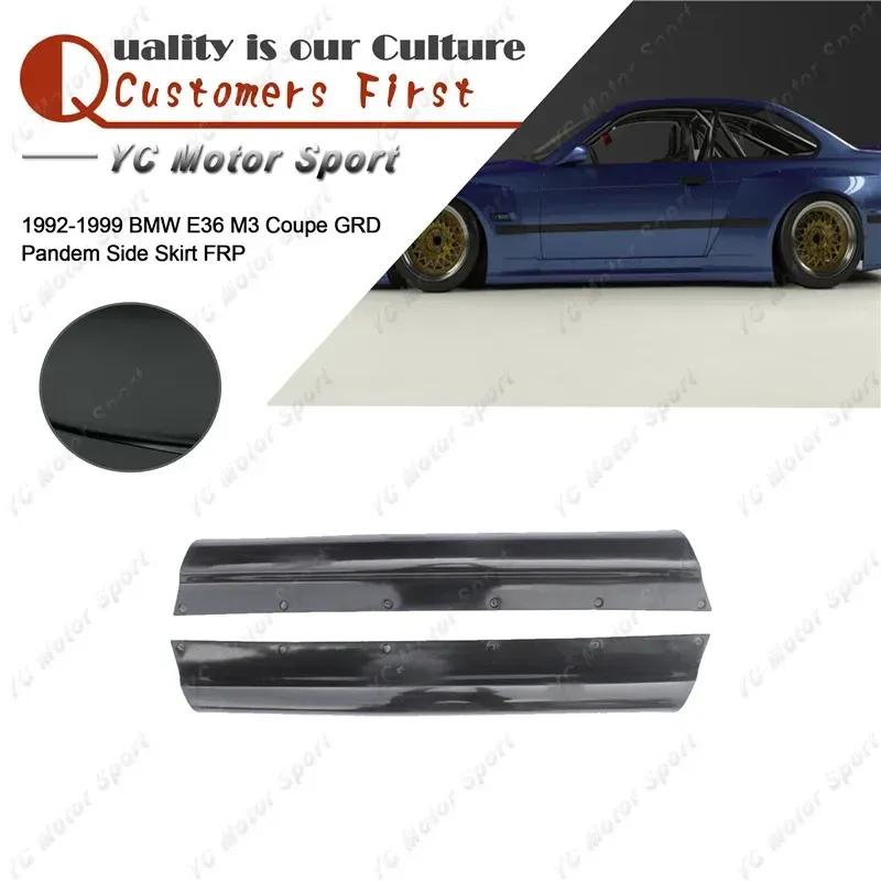 Car Accessories FRP Fiber Glass Side Skirts Fit For 1992-1999 E36 M3 Coupe GRD PD Style Side Skirt Cover