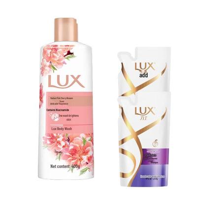 Pink Cherry Blossom Scent Shower Gel & Shampoo Set