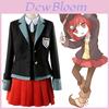 Danganronpa Killing Harmony Yumeno Himiko Fantastisk Cosplay Kostume Skoleuniform Kjole Til Fester