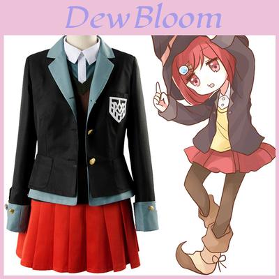 Danganronpa Killing Harmony Yumeno Himiko Atemberaubendes Cosplay-Kostüm Schuluniform-Kleid Für Partys