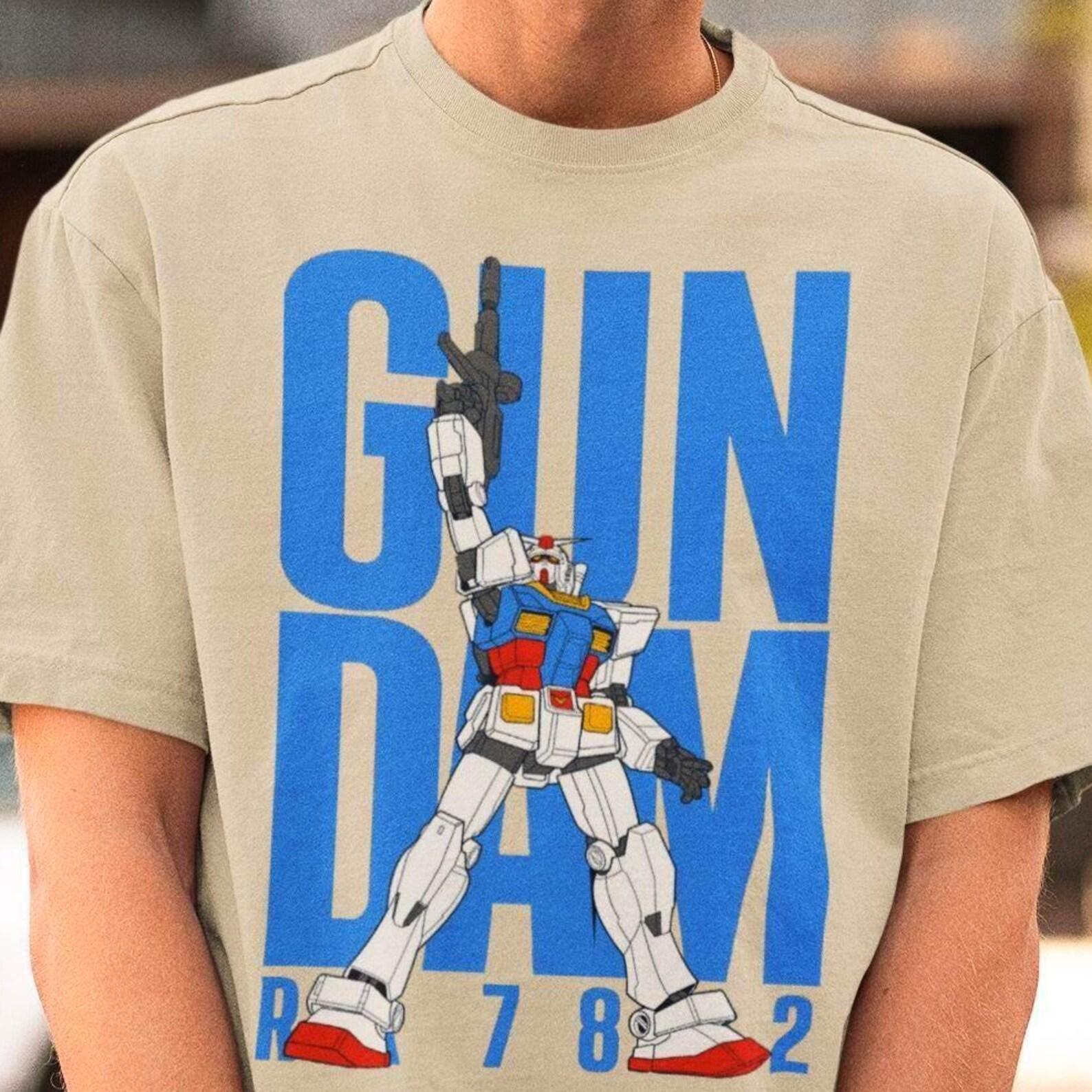 Gundam RX-78-2 Shirt – Retro Anime Robot Mecha Tee,Mobile Suit Gundam Tshirt L