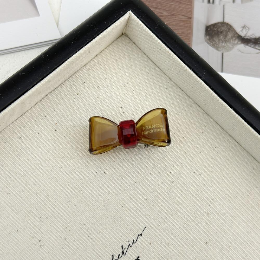 Gold Label Hairpin Waterproof Mini Duckbill Clip Hair Accessories Acetic Acid Bow Hair Clip  Party