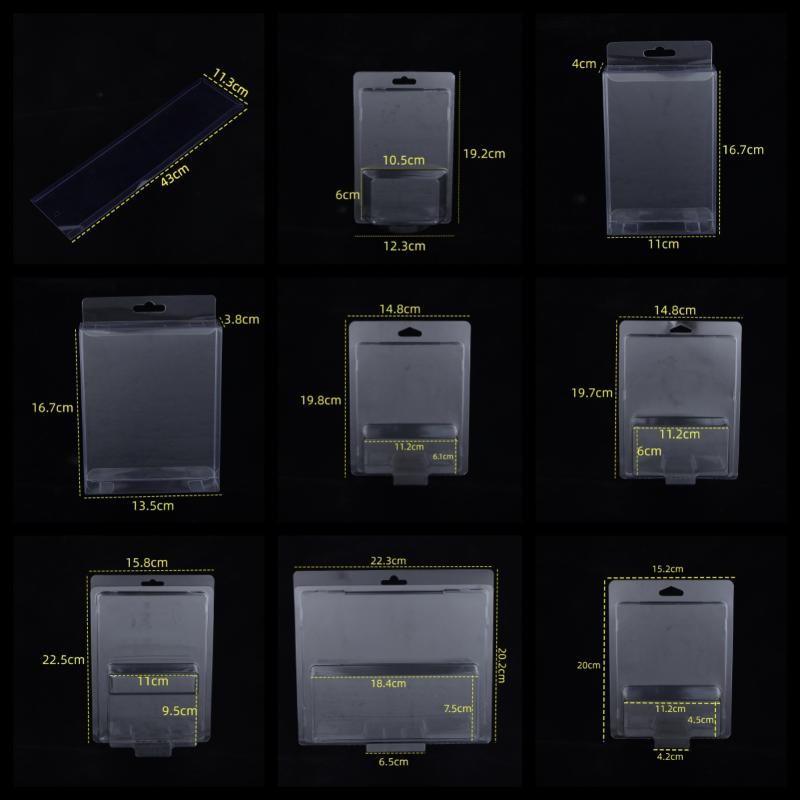 1/5Pcs Sliding Card Plastic Blister Packaging With Card Insert Wind Fire Wheel Folding Vacuum Molding Pvc Toy Car Packaging Box