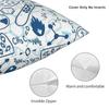 Chemistry Science Square Pillowcase Polyester Linen Velvet Creative Zip Decorative Pillow Case Sofa Seater Cushion Cover 18"