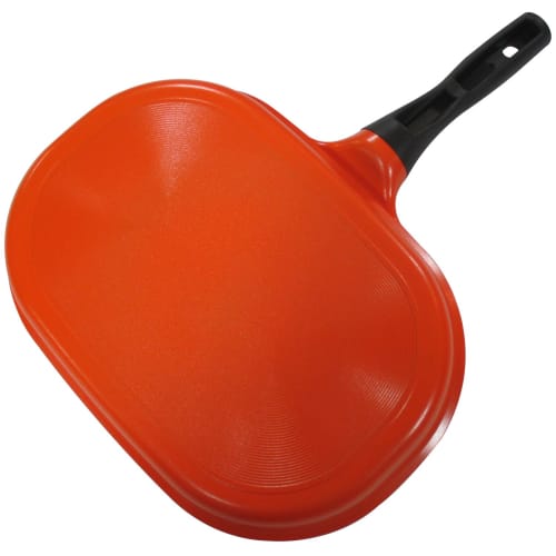 Wahei Freize Bratpfanne, Grillpfanne, perfekte Fischpfanne für filetierten Fisch, Kongarian, mit Deckel, diamantbeschichtet, IH-kompatibel, KM-9149