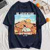 Be Adventure Desert Safe Travels Print Mens T-Shirt Cotton Summer T Shirts Sport Loose Short Sleeve O-Neck Clothes