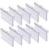 70 Transparent Plastic Label Holders, Price Tag Holders, Plastic Shelf Labels