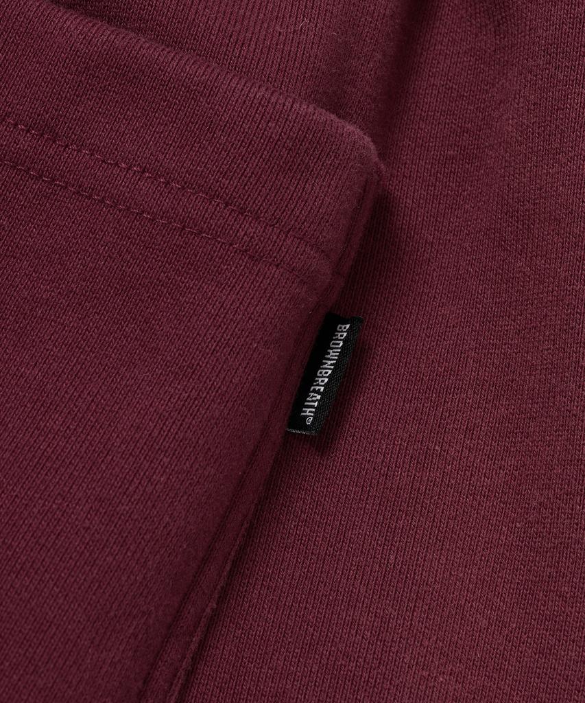 BROWNBREATH Tag Dirty Wide Sweat Pants - Burgundy