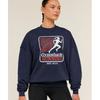 Gymshark Run Club Graphic Sweatshirt Heavy Blue B6b5g Uctn