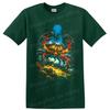 Crab T Shirt Colorful Ocean Splash Watercolor Marine Animal Art Graphic Tee