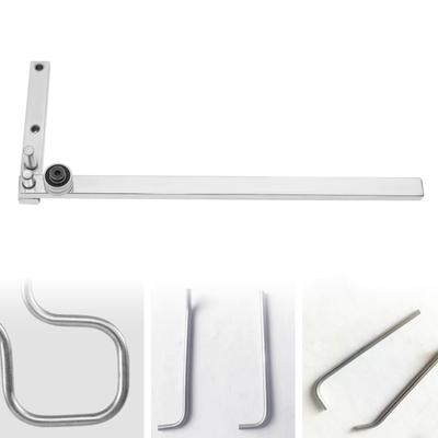 Carbon Steel Manual Pipe Bender, 0-180° Angle 8mm Round Steel Tube Bender, Portable Hand Tool for Pipe Installation