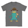 Perry the Platypus Funny Duck TShirts Unisex  Funny Cotton Tee Shirt Crew Neck Short Sleeve T Shirt Original Clothes