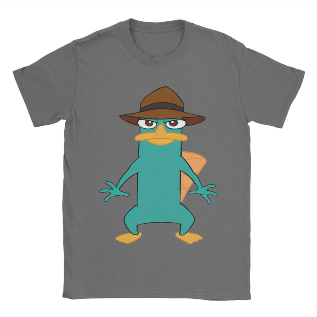 Perry the Platypus Funny Duck TShirts Unisex  Funny Cotton Tee Shirt Crew Neck Short Sleeve T Shirt Original Clothes