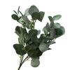 Multicolor Simulation Round Eucalyptus Leaf 9 Branches Faux Plant Leaves  Home Decoration