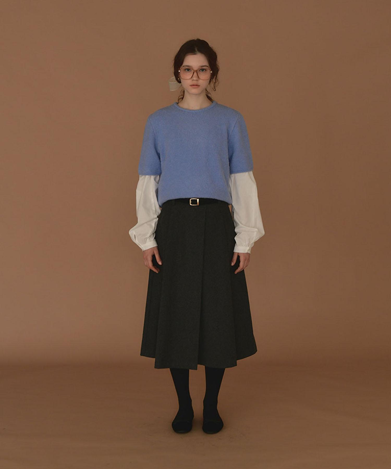 Shearing Boucle Knit [Sora] Sky Blue/Free