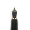 Great MONTBLANC Fountain Pen Meisterstck Classic Cap Type Black Gold 14K Mens Used