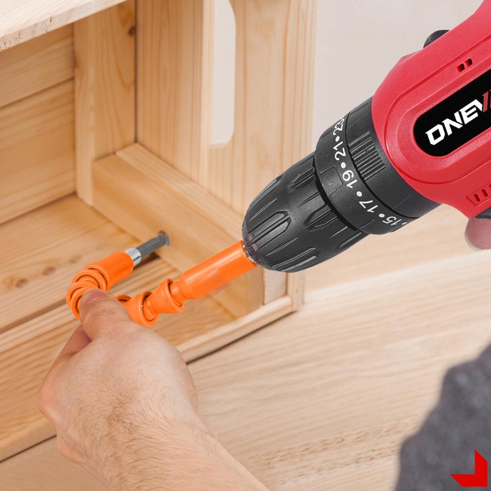 ONEVAN 25+3 Torque Electric Impact Drill Multifunctional 2 Gears Cordless Hammer Drill Power Tool For Makita 18V Battery Pin
