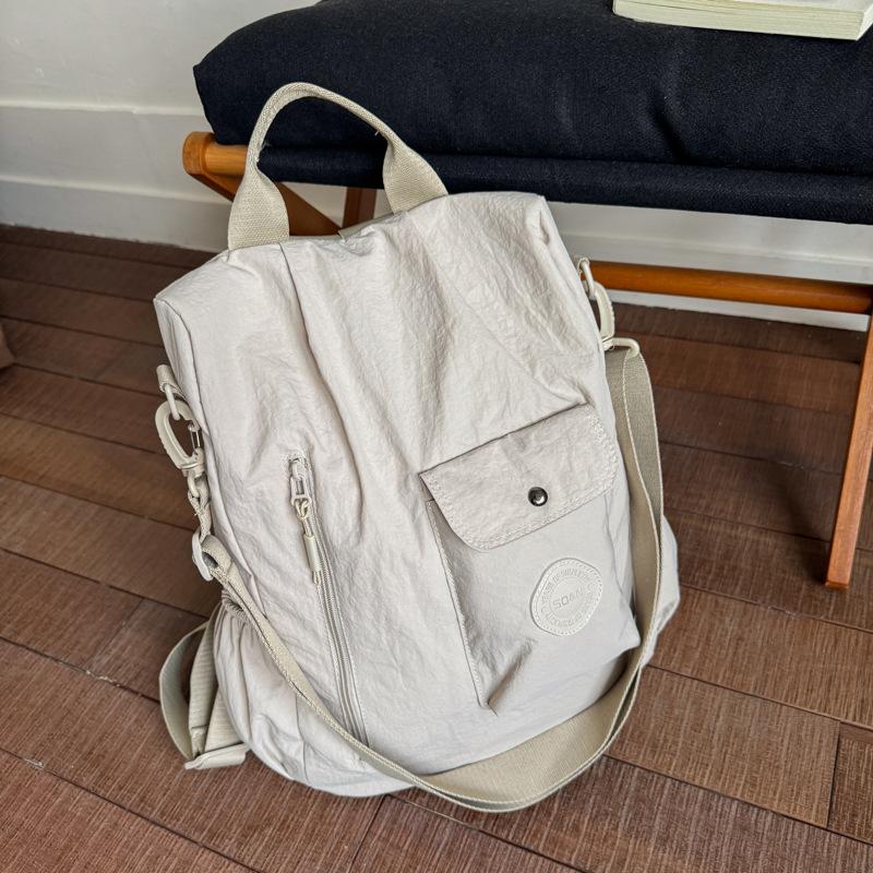 

Women s bag new trend shoulder women s bag large-capacity travel bag multi-function bag backpack travel bag бежевий