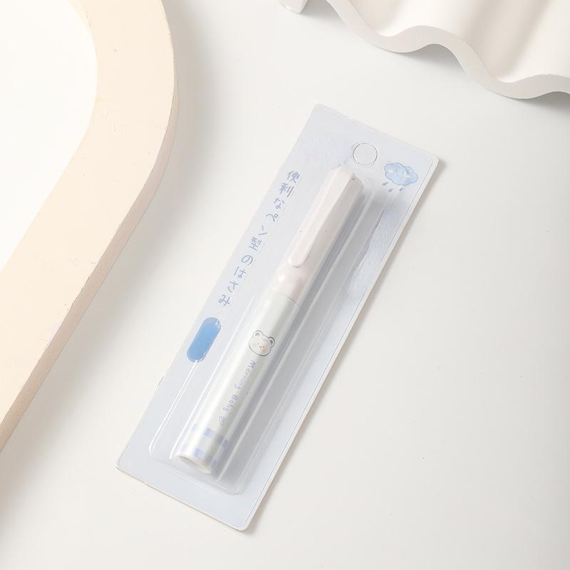 Mini hopfällbar sax Enkelhet Söt tecknad björn Kanin Brevpappersaxar Söt liten bärbar pennstilsax