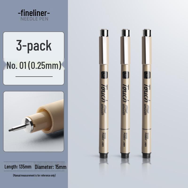 Waterproof Brown Technical Pen for Manga and Line Art Drawing