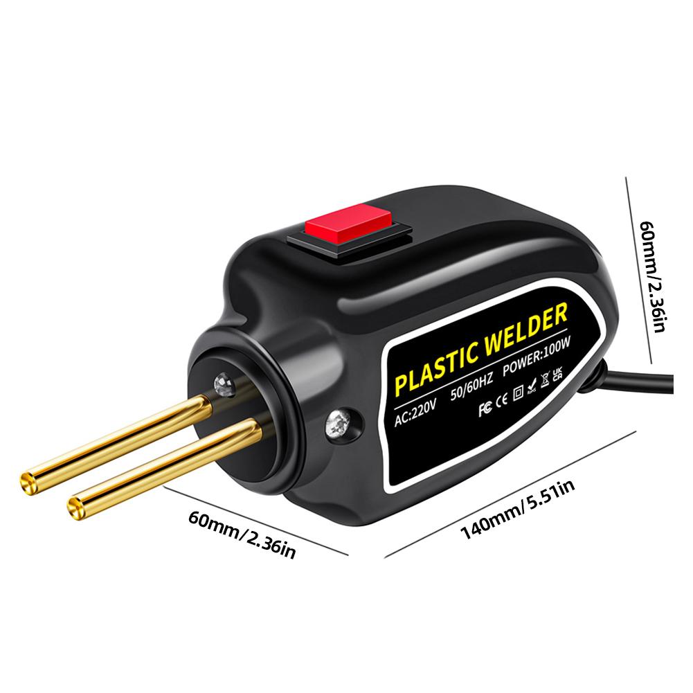 100W Plastic Welding Machine Plastic Welder with 400pcs Staples Hot Stapler Heat Gun Car Bumper Repair Welding Gun