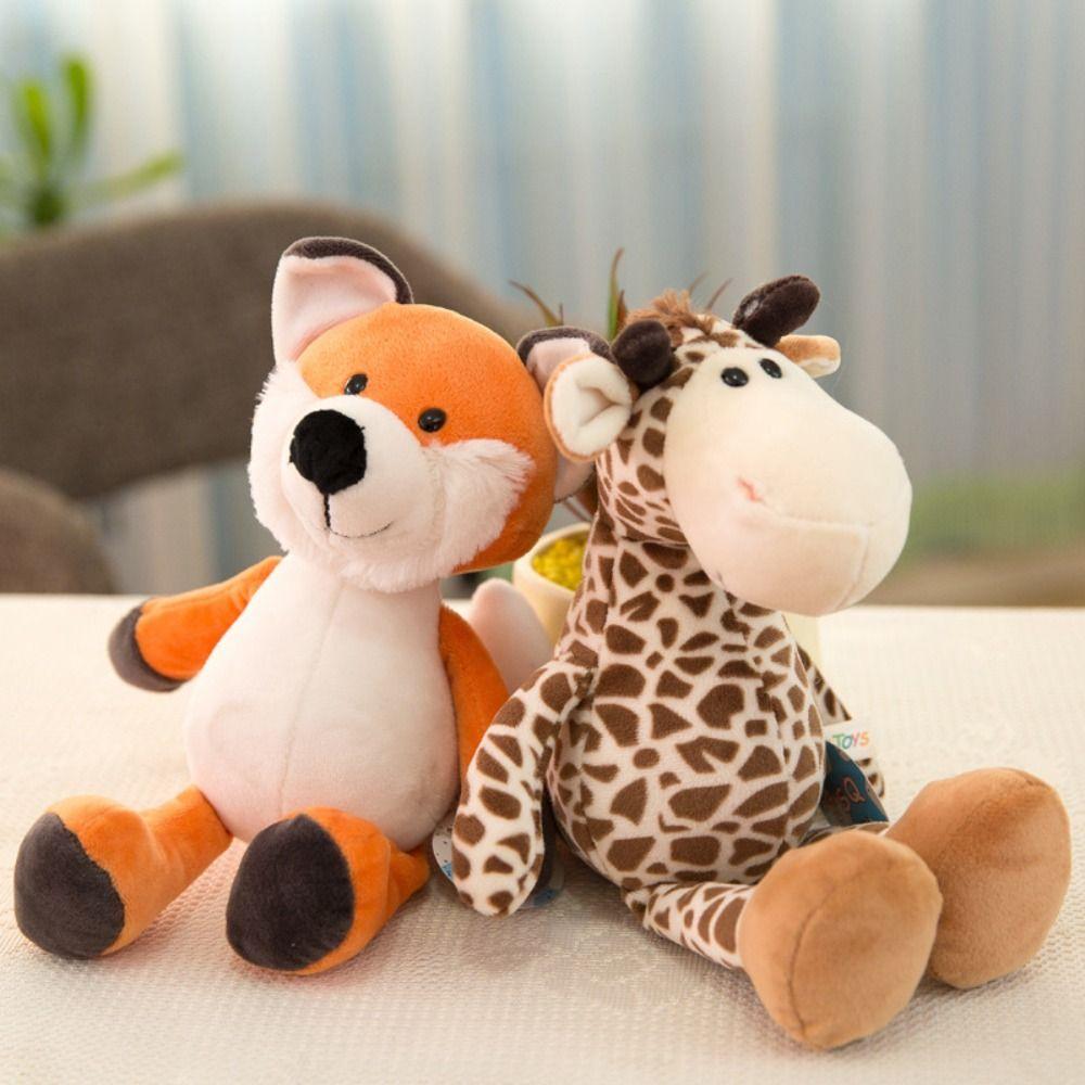 Simulation Monkey Plush Stuffed Toy Lion Forest Animal Doll Giraffe Plush Toys  Kids Holiday Gifts