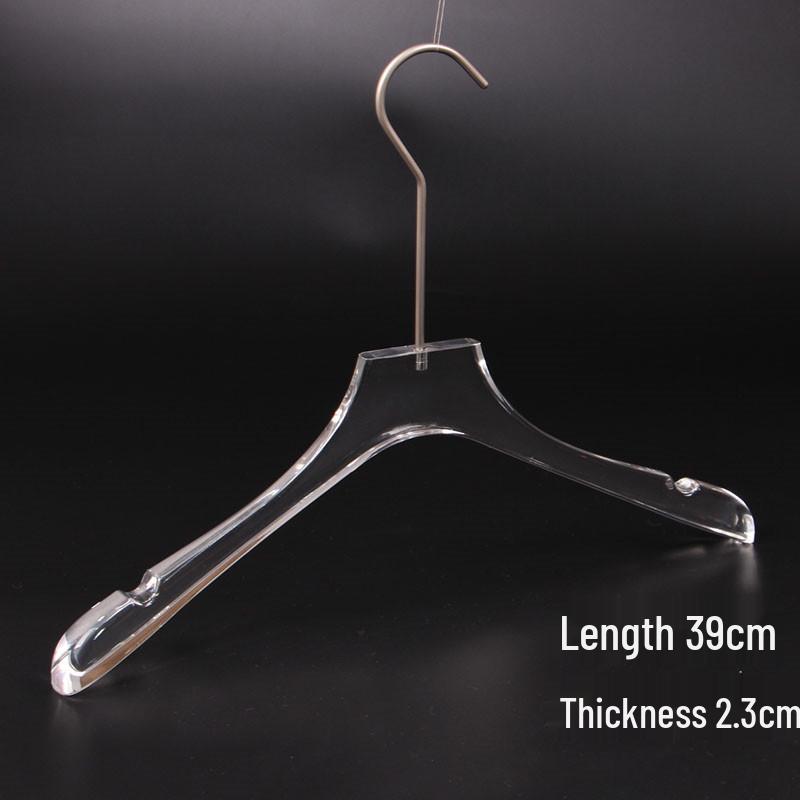 Non-Slip Acrylic Hanger Set: Transparent Pant Clip for Men s and Women s Clothing One
