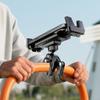 Universeller Fahrrad-Tablet-Handyhalter mit voller Rotationsmöglichkeit für 4,7-9,6 Zoll Bildschirme, verstellbarer Winkel