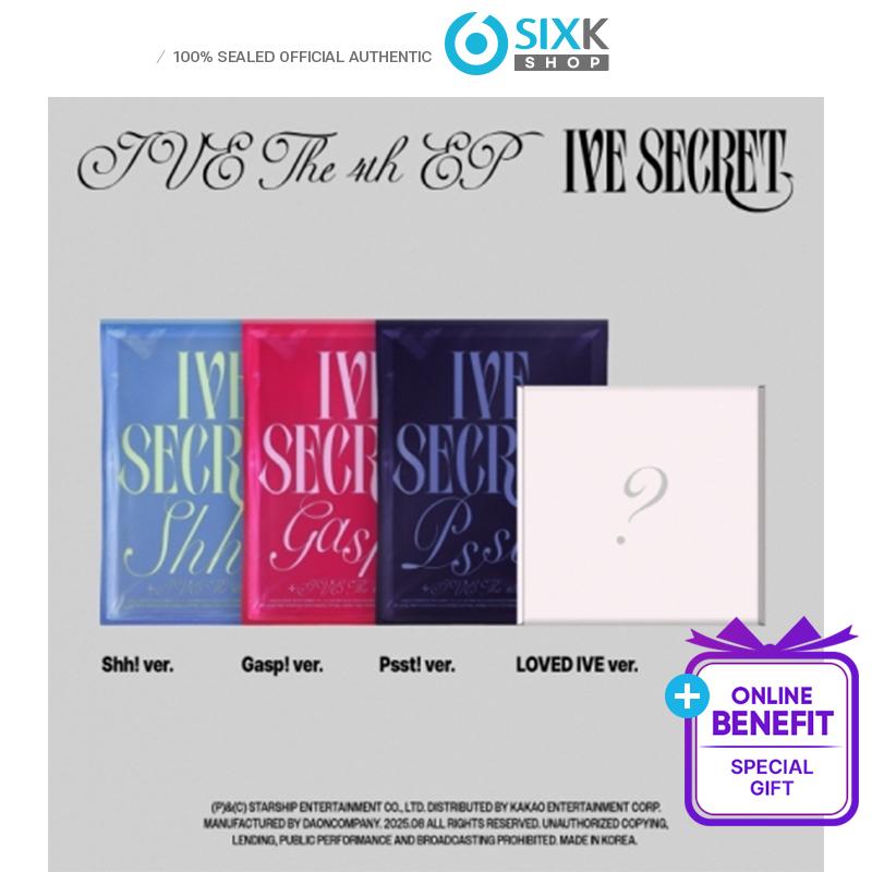 

[Попереднє замовлення] IVE - 4-й мініальбом [IVE SECRET] НАБІР (+Онлайн-вигода) POB STARSHIP SET 4EA