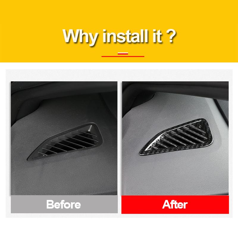 ABS Car Styling Przednia osłona wylotu powietrza Wnętrze wykończenia Deska rozdzielcza Rama Dekoracyjne Części Dla Toyota Corolla E210 - 2022