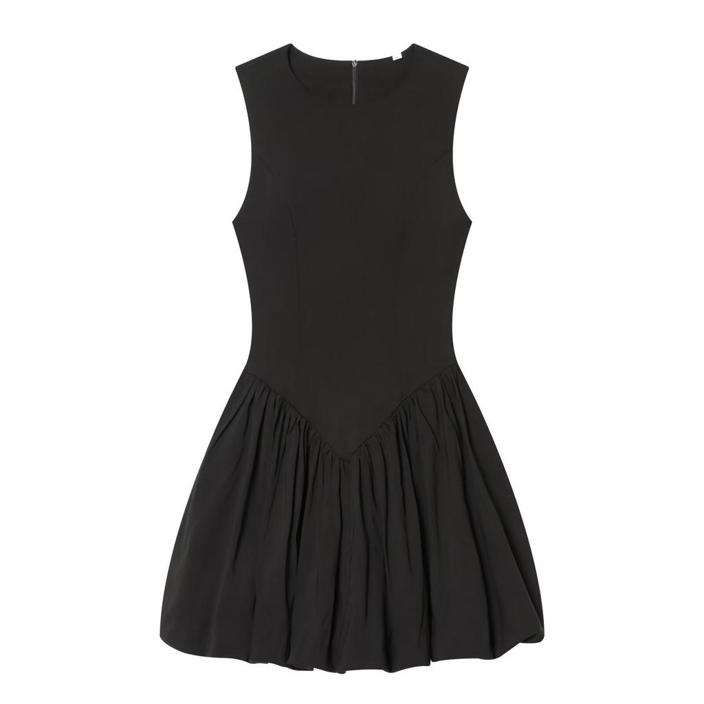European and American Style, New Women's Clothing, Foreign Style, Classic Balloon Effect Short Dress 3644152