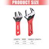 6/8inch Multifunctional Pipe Wrench Ratcheting Large Opening Quick Wrench Hand Tool for Car Maintenance Accessories