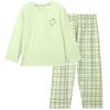 Jiujueban Kids' Thin Cotton Long-Sleeve Pajama Set