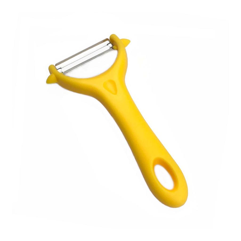 Stainless Steel Melon and Vegetable Peeler with Plastic Handle - Essential Kitchen Gadget