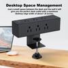 Desktop Edge Power Outlets with USB Ports 18W Fast Charging Station 8/6 AC Outlet and 6.6ft Power Cord Fit 1.6in Tabletop Edge