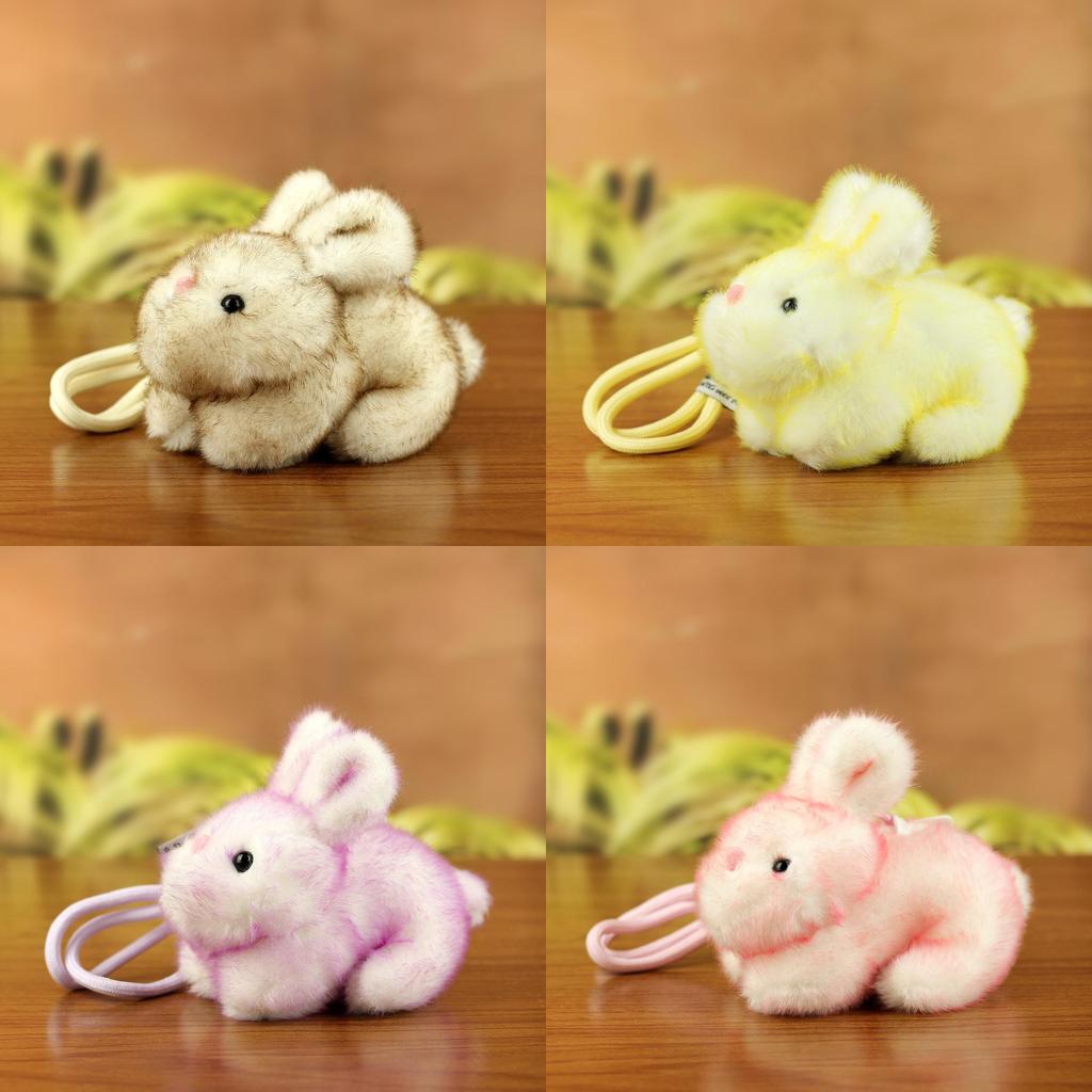 Plush Bunny Keychain Plush Toy With Pp Cotton Filling For Gift And Collection